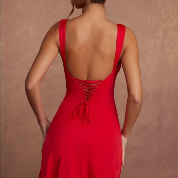 Oh Polly Red Mini Bodycon Dress - Picture 3 of 4